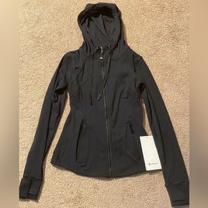 Black Lululemon hooded define jacket